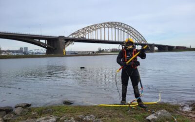 Opsporen van explosieven bij de Waalbrug, Nijmegen