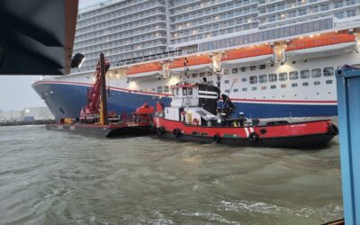 Onderwater branden in de Eemshaven